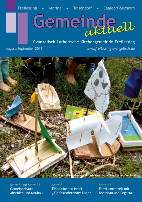 Gemeindebrief Freilassing Juli / August 2018